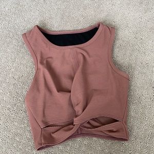 Onzie twist tie crop sports bra